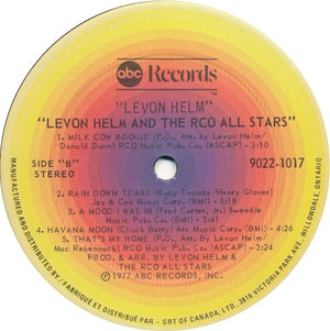Levon Helm And RCO All-Stars, The - Levon Helm And The RCO All-Stars - 1977