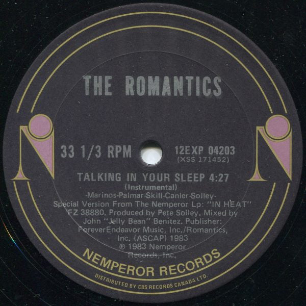 Romantics, The - Talking In Your Sleep - 1983