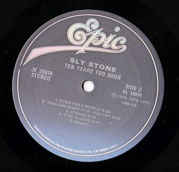 Sly Stone - Ten Years Too Soon