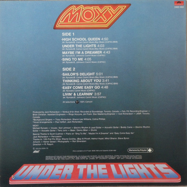 Moxy - Under The Lights - 1978