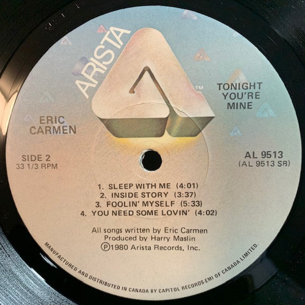 Eric Carmen - Tonight You're Mine - 1980