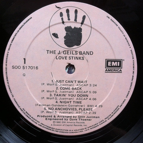 J. Geils Band, The - Love Stinks - 1980