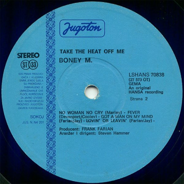 Boney M. - Take The Heat Off Me - 1978