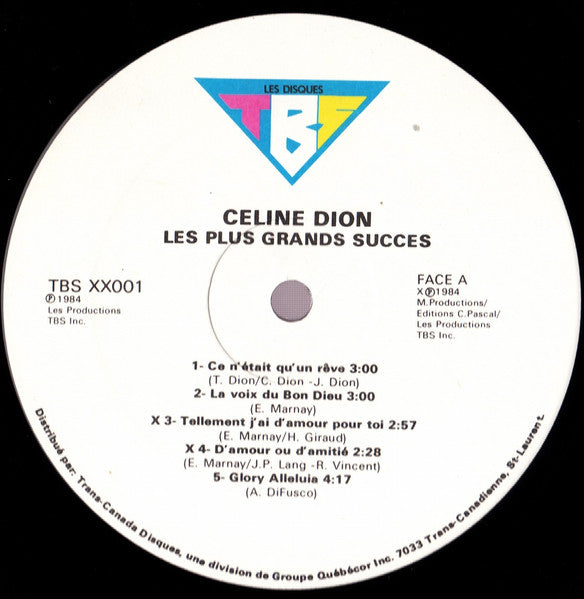 Céline Dion - Les Plus Grands Succès - 1984