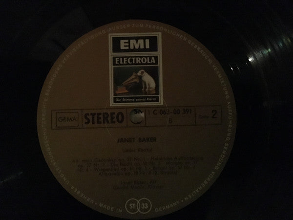 Janet Baker - Lieder Recital