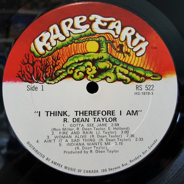 R. Dean Taylor - I Think, Therefore I Am - 1970