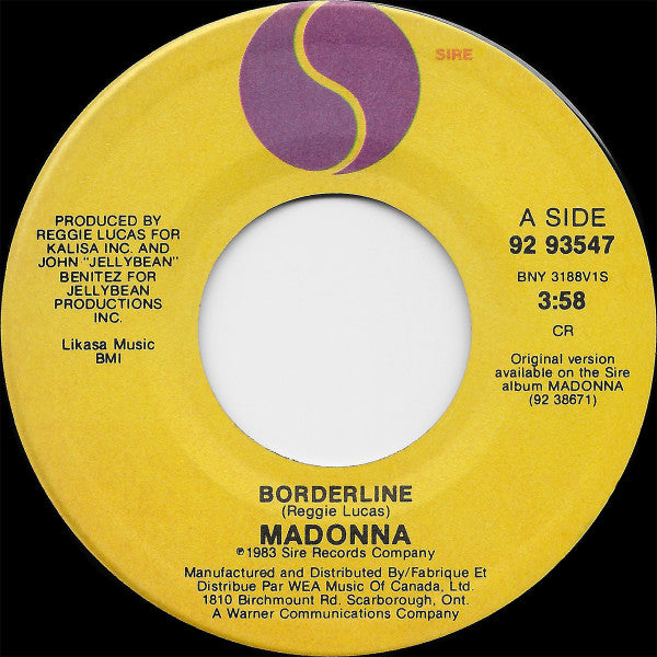 Madonna - Borderline - 1984