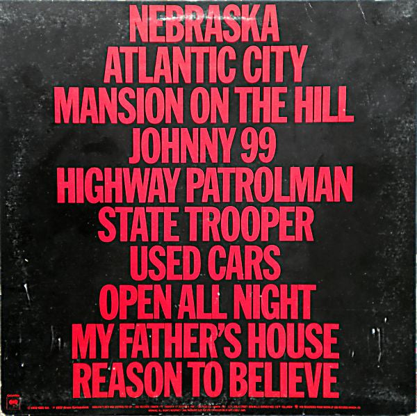 Bruce Springsteen - Nebraska - 1982
