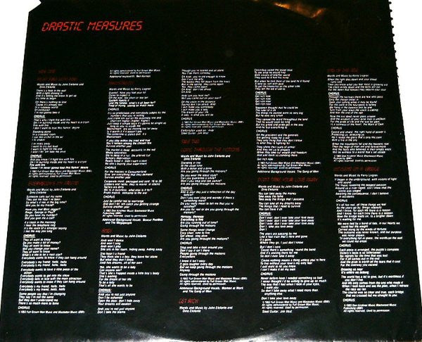 Kansas - Drastic Measures - 1983