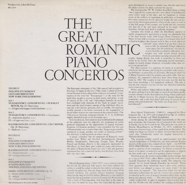 Philippe Entremont - The Great Romantic Piano Concertos