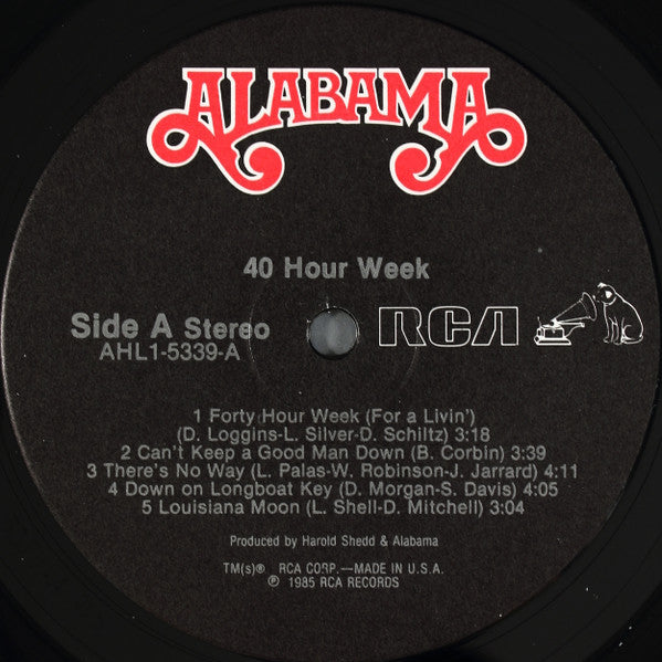 Alabama - 40 Hour Week - 1985