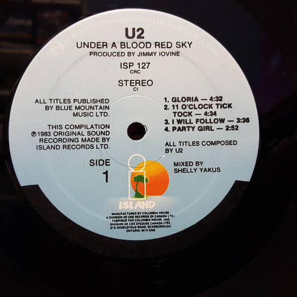 U2 - Under A Blood Red Sky Vinyl Record