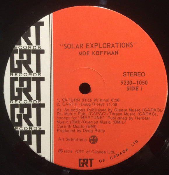 Moe Koffman - Solar Explorations - 1974