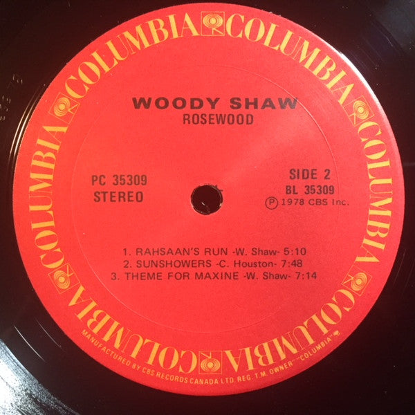 Woody Shaw - Rosewood Vinyl Record