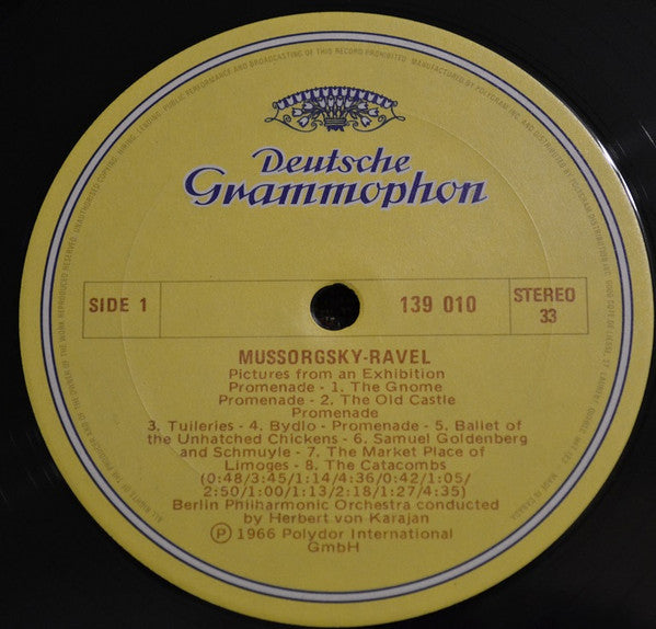 Maurice Ravel / Modest Mussorgsky - Maurice Ravel – Herbert von Karajan · Berliner Philharmoniker - Bolero / Pictures At An Exhibition -