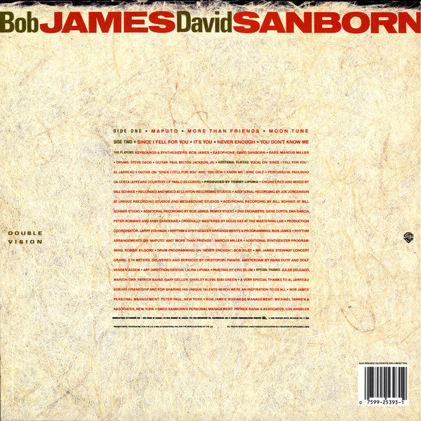 Bob James / David Sanborn - Double Vision - 1986