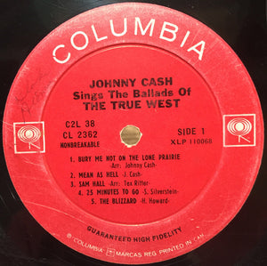 Johnny Cash - Johnny Cash Sings The Ballads Of The True West
