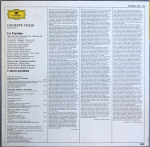 Giuseppe Verdi - Ileana Cotrubas • Placido Domingo • Sherrill Milnes, Bayerisches Staatsorchester, Carlos Kleiber - La Traviata (Querschnitt=Highlights=Brani Scelti) -