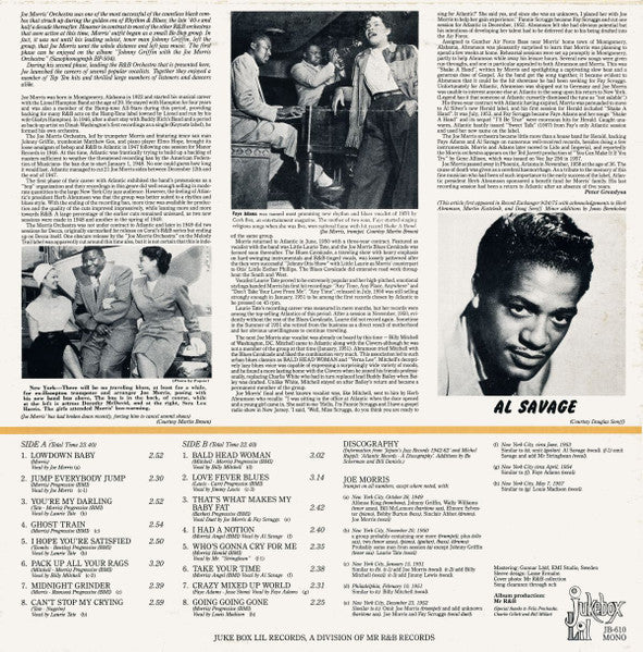 Joe Morris Orchestra - Lowdown Baby