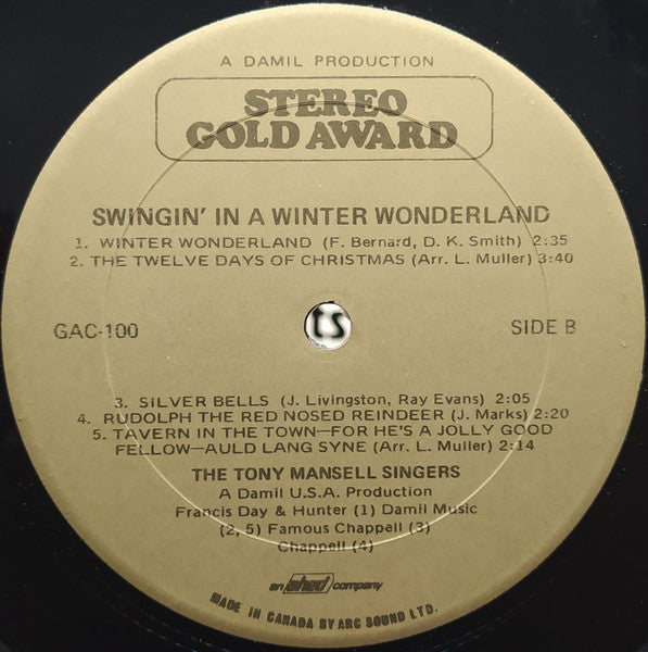Hiltonaires, The With Tony Mansell Singers, The - Christmas Hits For Dancing / Swingin' In A Winter Wonderland -