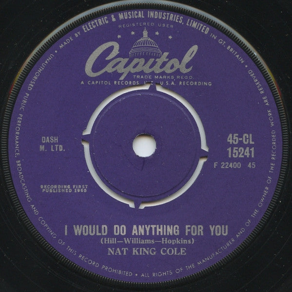 Nat King Cole - Brazilian Love Song / I Would Do Anything For You