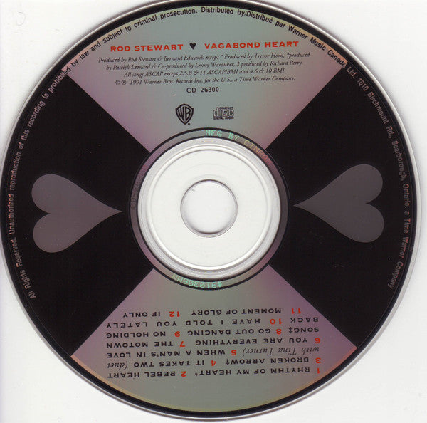 Rod Stewart - Vagabond Heart (CD) - 1991