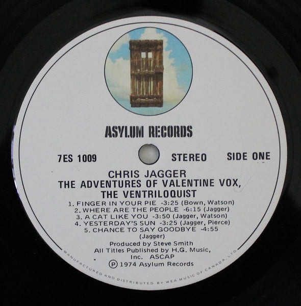 Chris Jagger - The Adventures Of Valentine Vox The Ventriloquist - 1974
