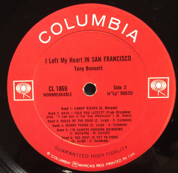 Tony Bennett - I Left My Heart In San Francisco - 1962