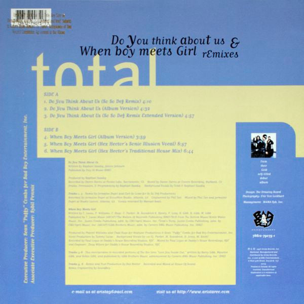 Total - Do You Think About Us & When Boy Meets Girl (Remixes) - 1996