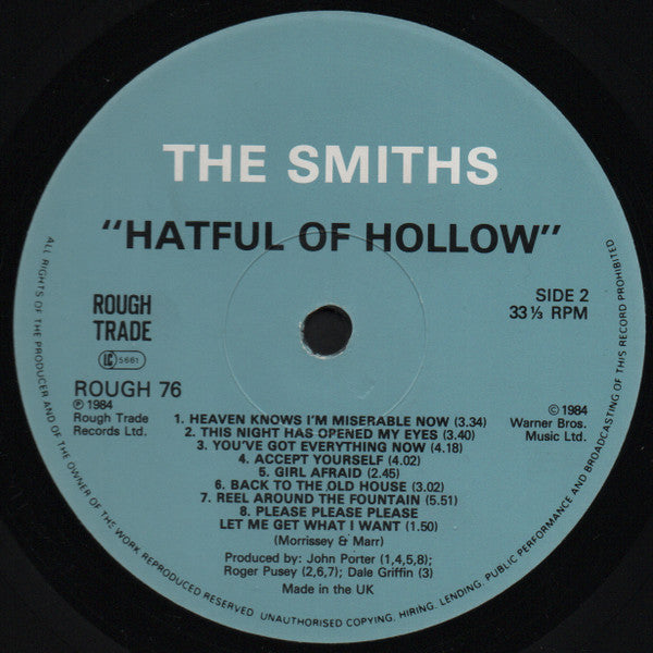 Smiths, The - Hatful Of Hollow - 1986