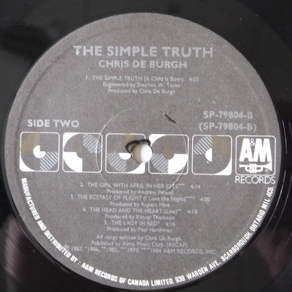 Chris De Burgh - The Simple Truth (A Child Is Born) - 1987