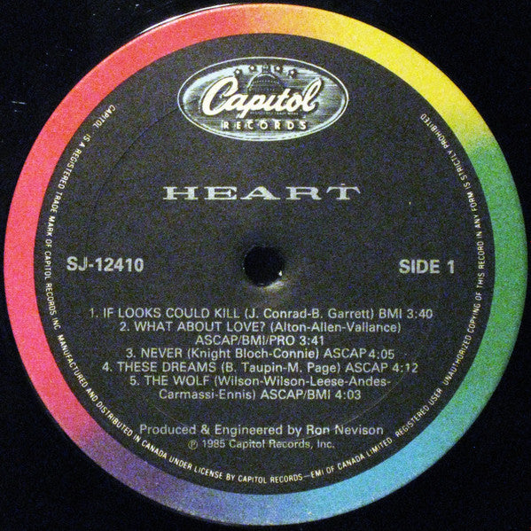 Heart - Heart Vinyl Record