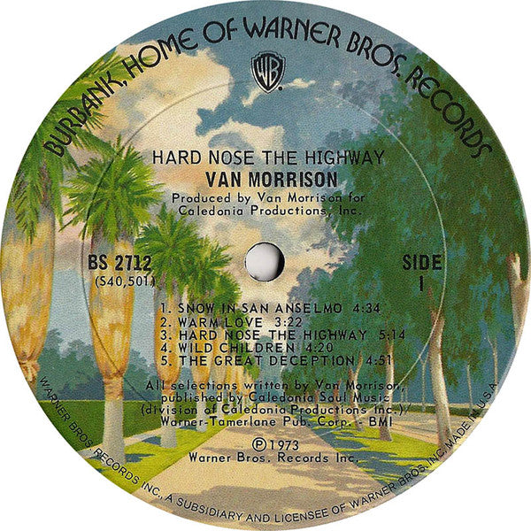 Van Morrison - Hard Nose The Highway - 1973