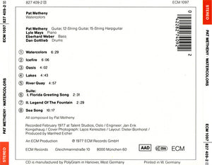 Pat Metheny - Watercolors (CD) - 1985