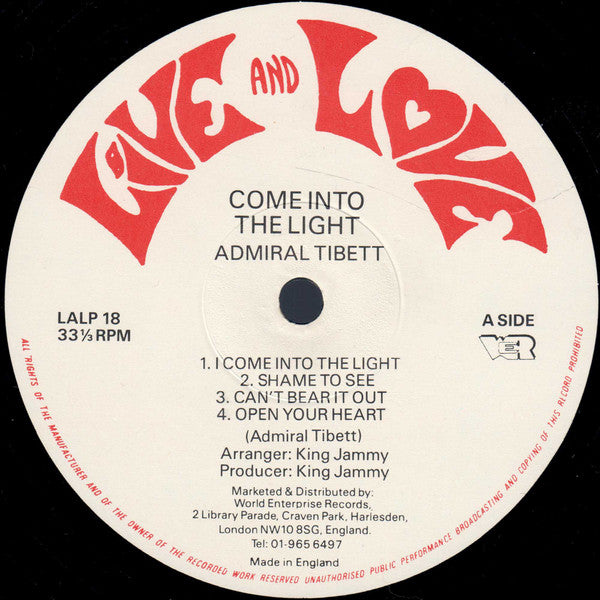 Admiral Tibet - Come Into The Light