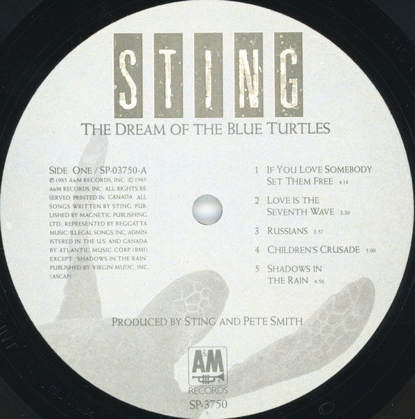 Sting - The Dream Of The Blue Turtles - 1985