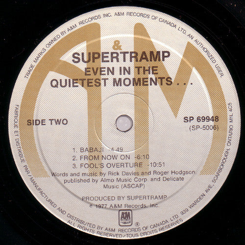 Supertramp - Even In The Quietest Moments...