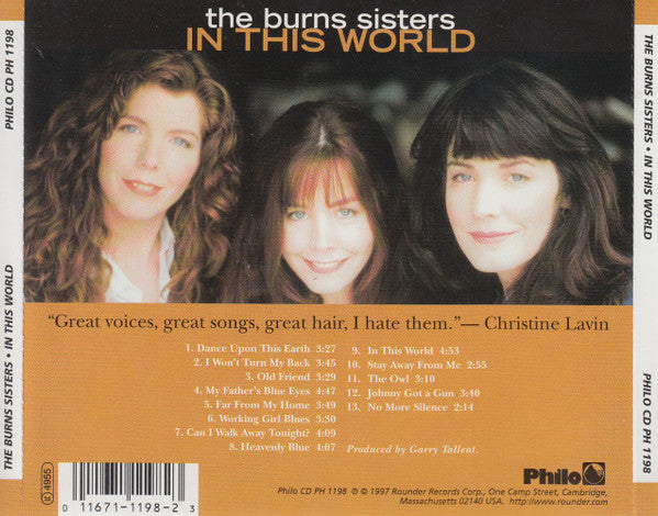 Burns Sisters Band, The - In This World (CD) - 1997