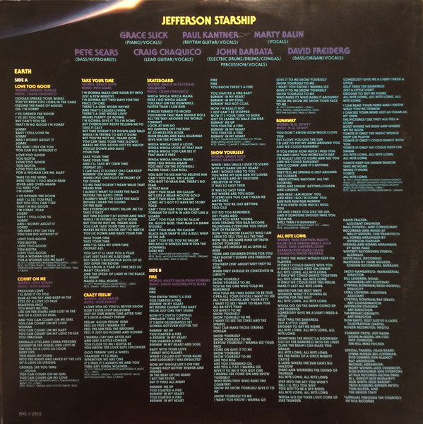 Jefferson Starship - Earth - 1978