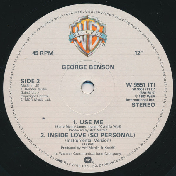 George Benson - Feel Like Makin' Love - 1983