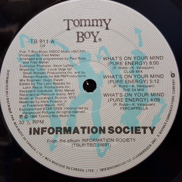 Information Society - What's On Your Mind (Pure Energy)