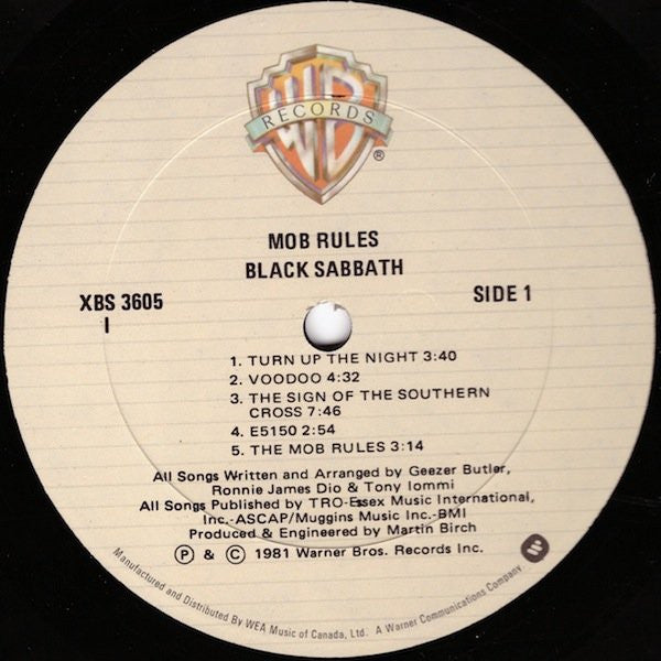 Black Sabbath - Mob Rules - 1981