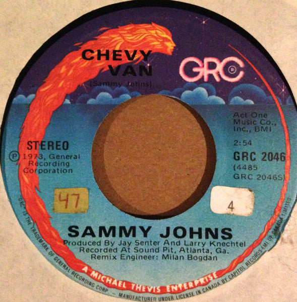 Sammy Johns - Chevy Van - 1973