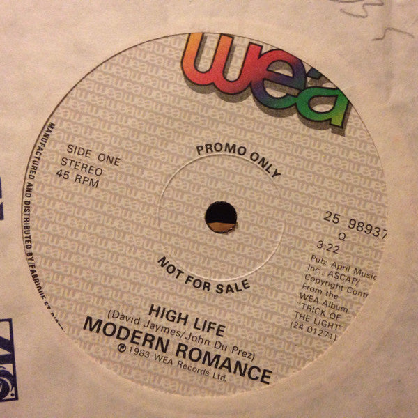 Modern Romance - High Life - 1983