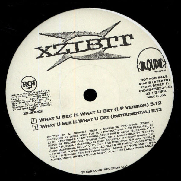 Xzibit - What U See Is What U Get - 1998