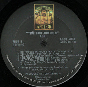 Ace  - Time For Another Vinyl Record