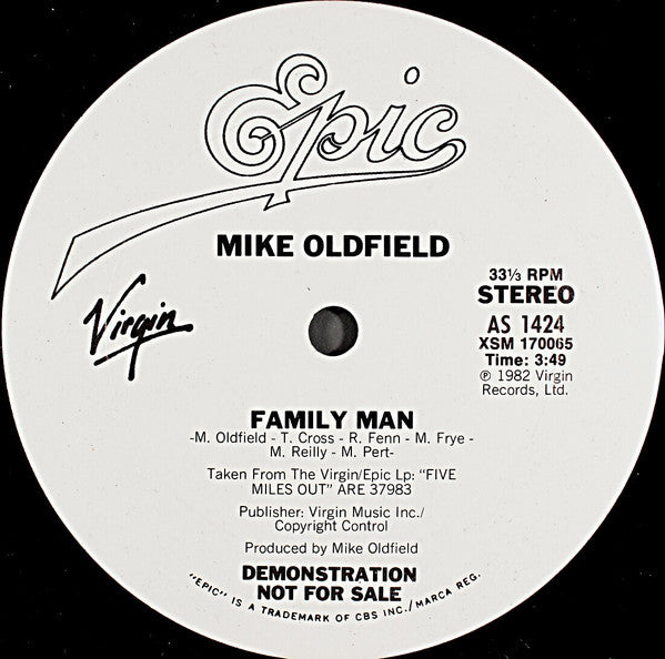Mike Oldfield - Family Man / Five Miles Out - 1982