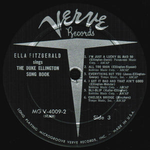 Ella Fitzgerald with Duke Ellington - Ella Fitzgerald Sings The Duke Ellington Song Book Volume Two Vinyl Record