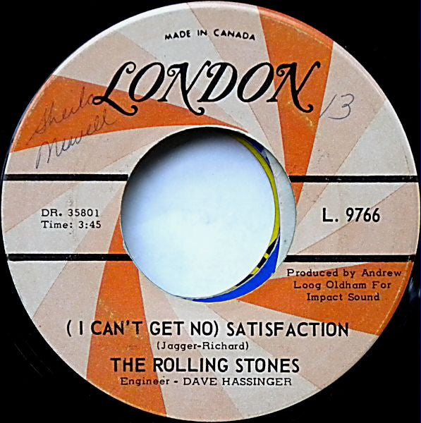 Rolling Stones, The - (I Can't Get No) Satisfaction - 1965