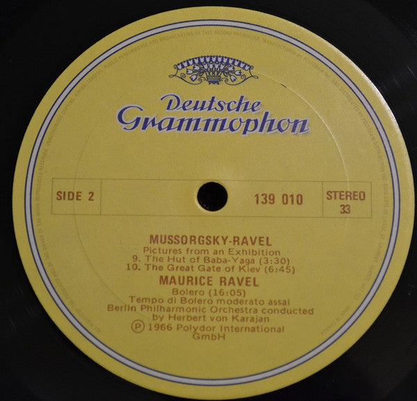 Maurice Ravel / Modest Mussorgsky - Maurice Ravel – Herbert von Karajan · Berliner Philharmoniker - Bolero / Pictures At An Exhibition -